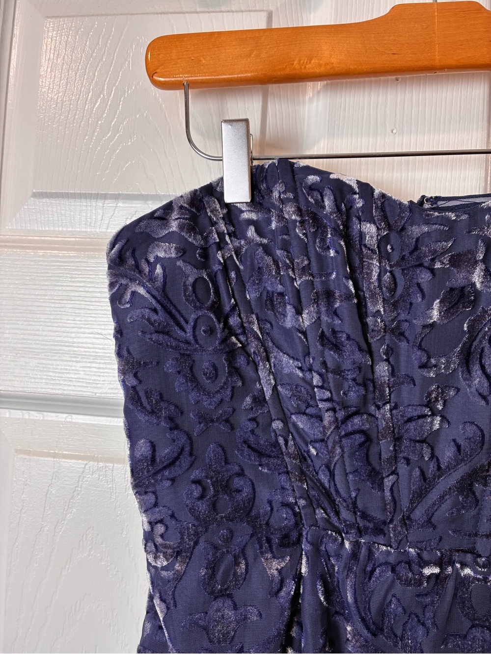 MAJORELLE Revolve Blue Printed Ruffle-Hem Mini Dress - Picture 5 of 12